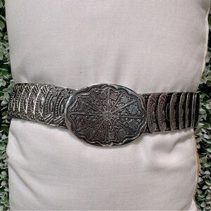 Vintage Silver Plate Metal Women's Belt